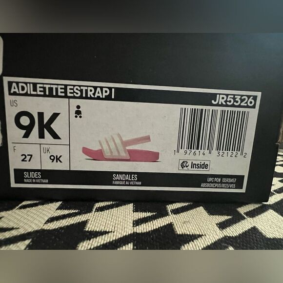 Adidas adilette Estrap Toddler Swimming Slides- Size 9K - Picture 7 of 7